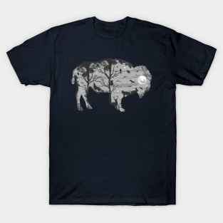 Wild Bison Silhouette T-Shirt